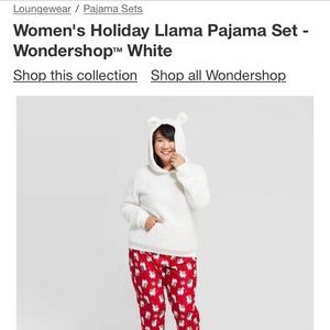 Women target llama PJ set